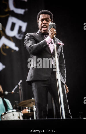 Landgraaf, Niederlande 12. Juni 2016 Vintage Trouble Höchstleistungen live Pinkpop Festival 2016 © Roberto Finizio / Alamy Live News Stockfoto