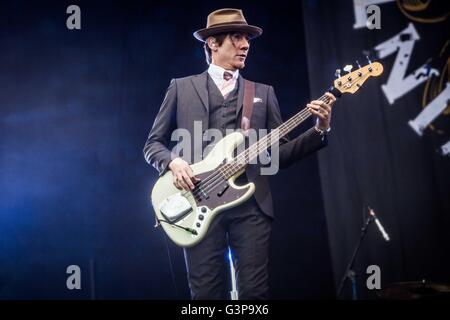 Landgraaf, Niederlande 12. Juni 2016 Vintage Trouble Höchstleistungen live Pinkpop Festival 2016 © Roberto Finizio / Alamy Live News Stockfoto