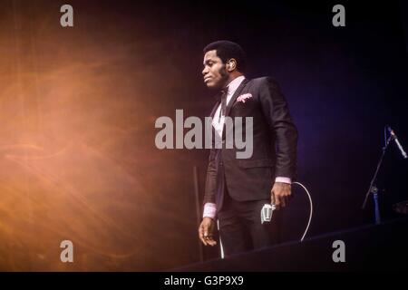 Landgraaf, Niederlande 12. Juni 2016 Vintage Trouble Höchstleistungen live Pinkpop Festival 2016 © Roberto Finizio / Alamy Live News Stockfoto