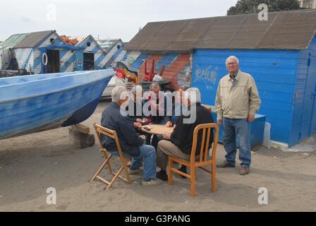 Neapel (Italien), der Fischereihafen in Mergellina Bezirk Stockfoto