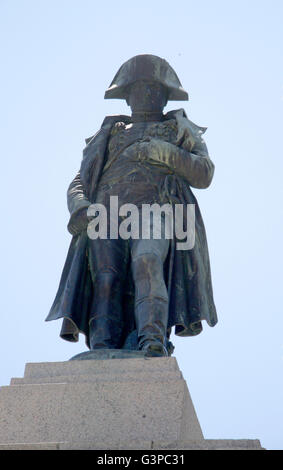 Napoleon Bonaparte - Statue, Place d ' Austerlitz, Ajaccio, Korskia, Frankreich. Stockfoto