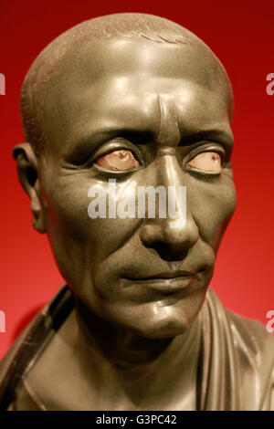 Skulptur / Bueste von Gaius Iulius Caesar, Berlin. Stockfoto