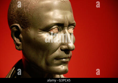 Skulptur / Bueste von Gaius Iulius Caesar, Berlin. Stockfoto