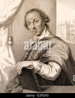 Horatio oder Horace Walpole, 4. Earl of Orford, 1717-1797, ein englischer Kunsthistoriker, Literat, antiquarische und Whig Politik Stockfoto