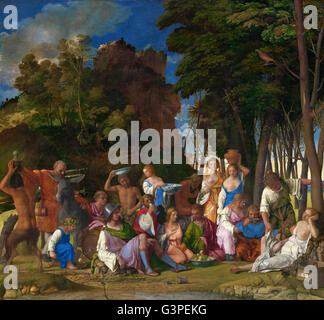 Giovanni Bellini und Tizian - das Fest der Götter - National Gallery of Art, Washington DC Stockfoto