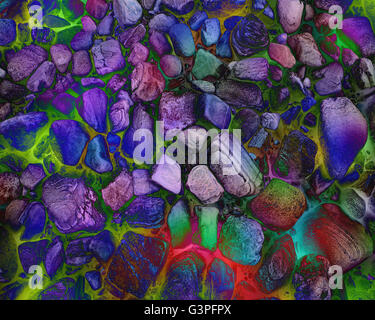 CONCEPT PHOTOGRAPHY: Pebbles on a Beach Stockfoto