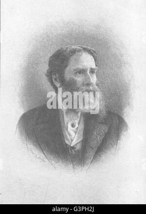 Dichter: James Russell Lowell, antique print 1907 Stockfoto