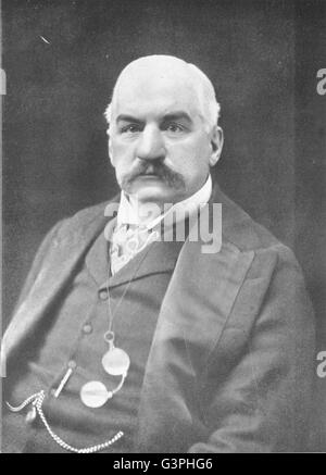 Finanzen: J. Pierpont Morgan, antique print 1907 Stockfoto