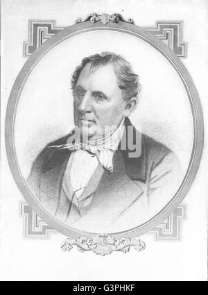 Autoren: James Fenimore Cooper, antique print 1907 Stockfoto