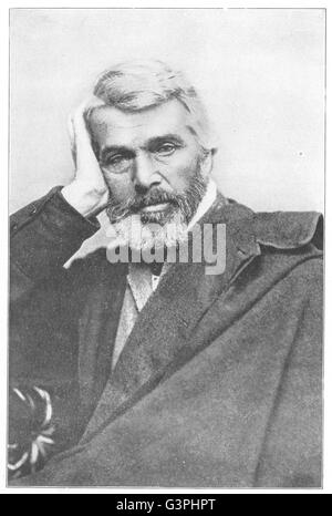 Autoren: Thomas Carlyle, antique print 1907 Stockfoto