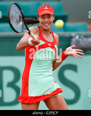 Ana Ivanovic, SRB, Französisch Open 2012, ITF Grand-Slam-Tennis-Turnier, Roland Garros, Paris, Frankreich Stockfoto