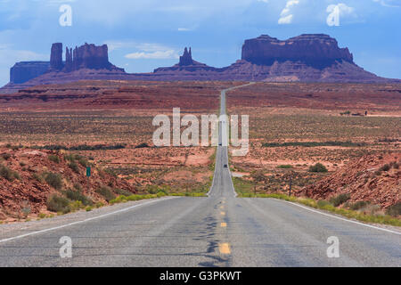 Ansicht des Monument Valley Navajo-Nation-Reservierung zwischen Utah und Arizona Stockfoto