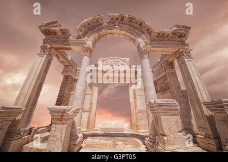 Ephesus Ruinen Izmir, Türkei Stockfoto