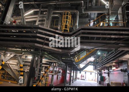 Brescia (Italien), Verbrennungsanlage und Abfall in Energie-Anlage Stockfoto