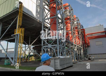 Brescia (Italien), Verbrennungsanlage und Abfall in Energie-Anlage Stockfoto