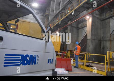 Brescia (Italien), Verbrennungsanlage und Abfall in Energie-Anlage Stockfoto