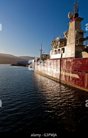 Fischkutter, Akureyri Hafen, Eyjafjordur, Akureyri, Island Stockfoto