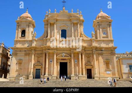 Noto-Kathedrale (La Chiesa Madre di San Nicolò) in Noto, Sizilien, Italien Stockfoto