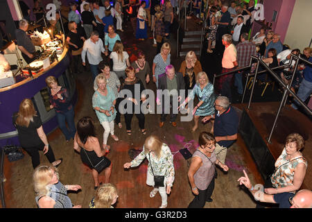 Nördlichen Seele Disco-Dance-Wiedervereinigung der 1960er Jahre Mods Terry Heath Reunion 2016 Pic von Dave Bagnall Stockfoto