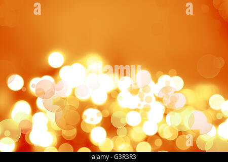 Verschiedene Kreise orange gelb abstrakten Hintergrund Stockfoto