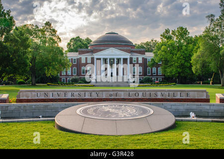 Louisville, Kentucky, USA - 12. Juni 2016: The University of Louisville (UofL) ist eine staatliche Universität in Louisville, Kentucky. Stockfoto