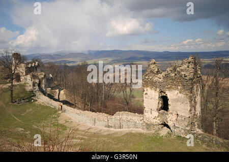 Saris Burgruine in der Slowakei Stockfoto