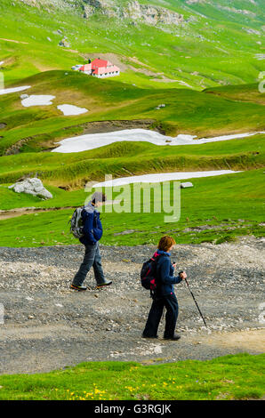 PR-PNPE 24 - Route Aliva Häfen. Picos de Europa, Kantabrien, Spanien, Europa Stockfoto