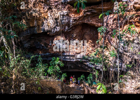 Gruta Azul, Blaue Grotte, Chapada Diamantina, Bahia, Brasilien Stockfoto