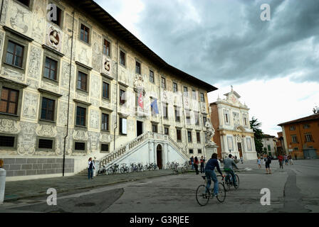 Palazzo della Carovana, auch Palazzo dei Cavalieri ist ein Palast im Rittersaal Platz. Pisa, Toskana, Italien, Europa Stockfoto