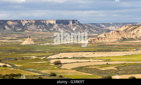 Bardenas Reales Naturpark, Navarra, Spanien Stockfoto