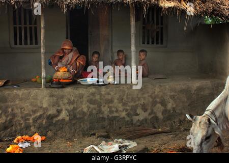 Dorf Life.Khulna,Bangladesh. Stockfoto