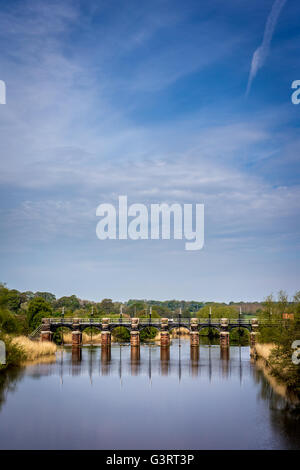 Fluss Weaver Cheshire England UK Stockfoto