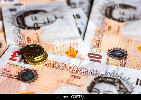 UK-Pfund-Noten-Geld Stockfoto