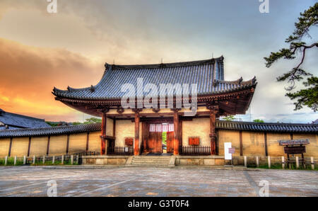 Ansicht des Horyu-Ji-Tempel in Ikaruga, Nara Stockfoto