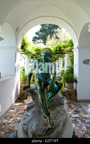 Die Villa San Michele, ehemalige Wohnhaus des Autors/Arzt Axel Munthe auf der Insel Capri in der Bucht von Neapel, Italien Stockfoto