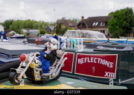 Spielzeug Motorrad in Runnymede Werft in Surrey UK Stockfoto