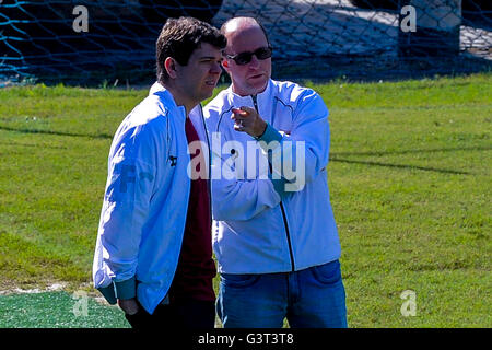 RIO DE JANEIRO, Brasilien - 14.06.2016: TRAINING FLUMINENSE - Foto bei Fluminense Training. (Foto: Marcelo Cortes / FotoArena) Stockfoto