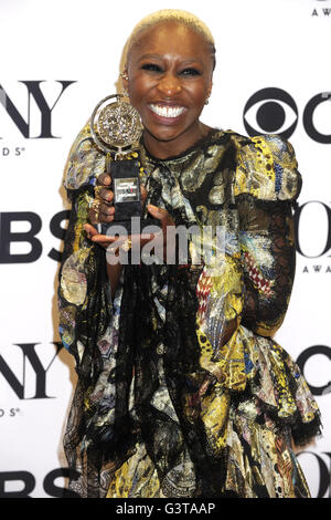 Cynthia Erivo im 70. Annual Tony Awards im Beacon Theatre am 12. Juni 2016 in New York City. | Verwendung weltweit Stockfoto