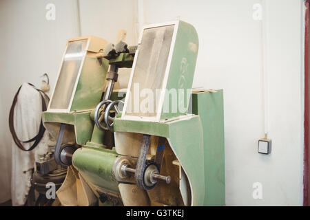 Maschine einen Schuh Reparatur Stockfoto