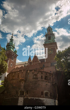 Schloss Wawel in Krakau Polen Stockfoto