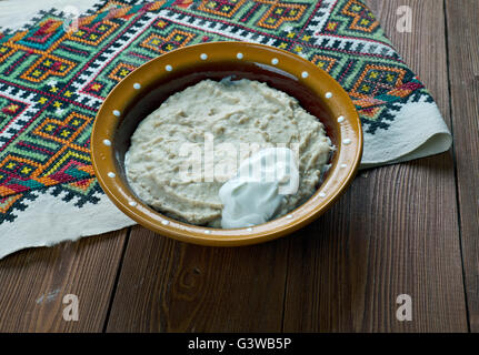 Dezhen Russischen Gericht Aus Haferflocken Und Verdorbene Milch Stockfotografie Alamy