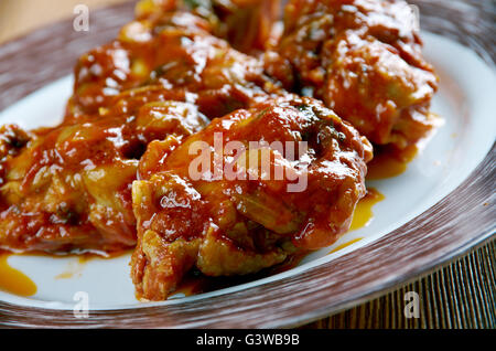 Peruanische Adobo Hähnchen. Lateinamerikanische Küche Stockfoto