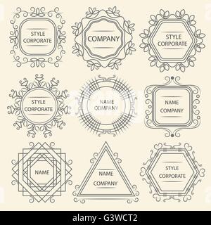 Logo-Design-Firma eingestellt Stock Vektor