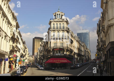 Rue de nannte, Rue De La Croix de Fer. Brüssel, Belgien Stockfoto