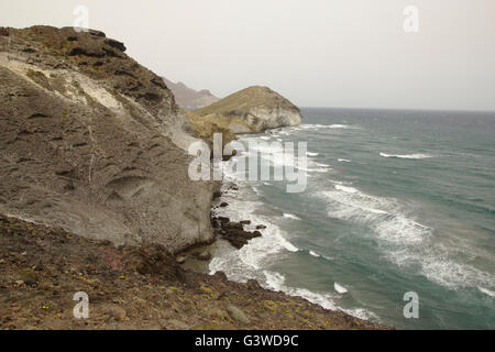 Cala Los Amarillos, Parque Natural Cabo de Gata. Andalusien, Spanien Stockfoto