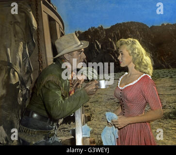 Ride Lonesome, aka: Auf heraus Faust, USA 1958, Regie: Budd Boetticher, Monia: Randolph Scott, Karen Steele Stockfoto