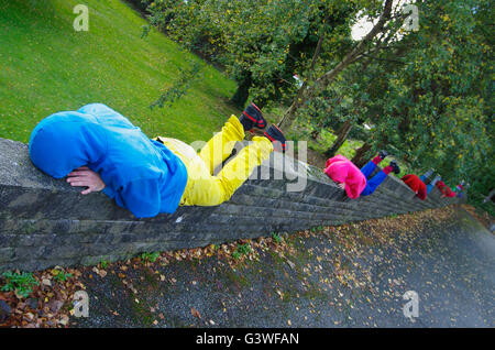 Bodies in Urban Spaces, Bangor, North Wales, Vereinigtes Königreich. Stockfoto