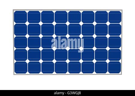 Solar Zellen isoliert auf einem weißen Hintergrund. Stockfoto