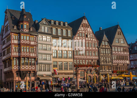 Alte Stadt Zentrum von Frankfurt am Main Stockfoto