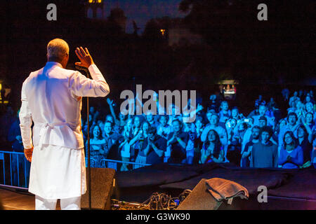 Mahmoud Ahmed, Respekt Festival 2016 in Prag, 12. Juni 2016, Tschechische Republik Stockfoto